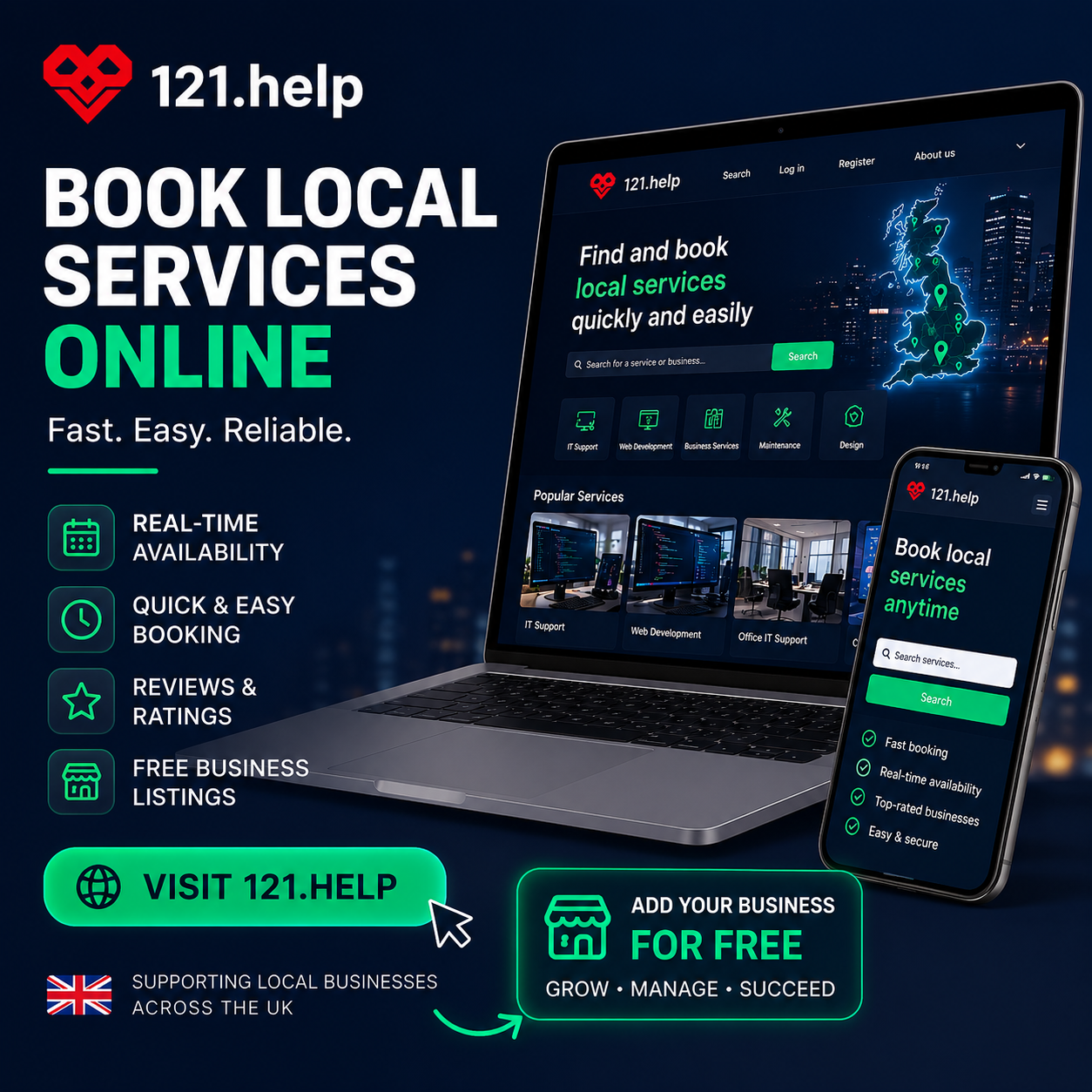 booking system screenshot